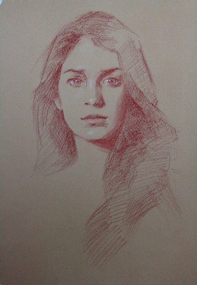 Portrait Drawings: Sanguine
